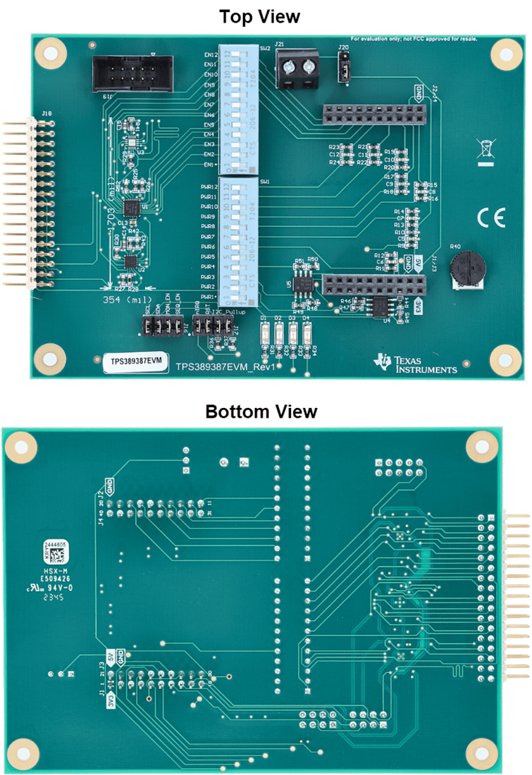 机械图纸 - Texas Instruments TPS389387EVM 评估模块（EVM）