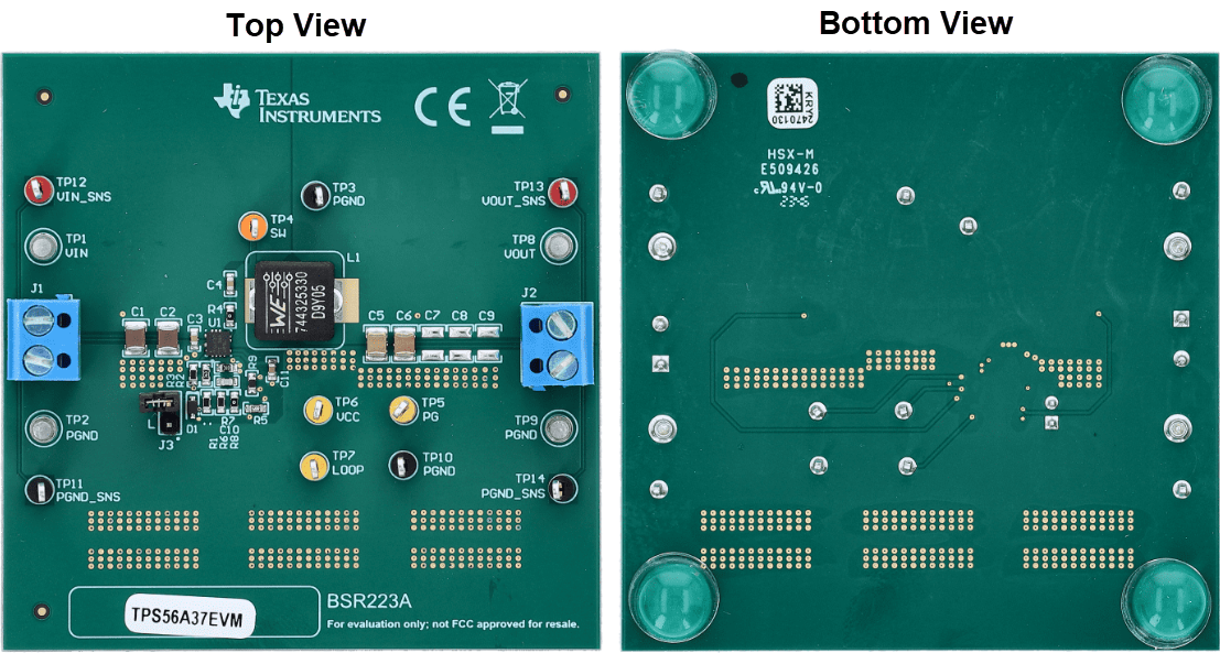 机械图纸 - Texas Instruments TPS56A37EVM转换器评估模块 (EVM)