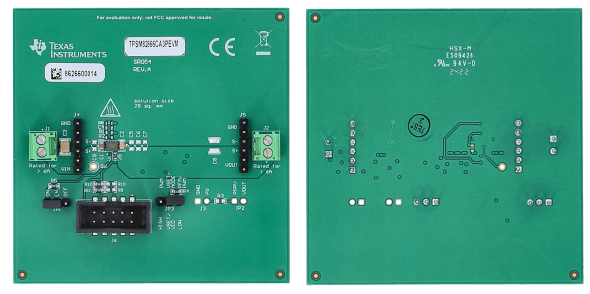 Texas Instruments TPSM82866 MagPack™评估模块