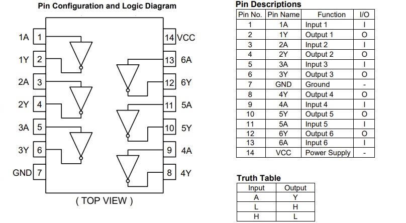 应用电路图 - ROHM Semiconductor BD74C04FV-C汽车用六路逆变器
