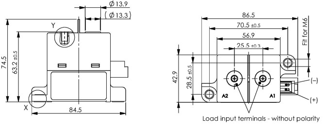 机械图纸 - TDK HVC45高压接触器