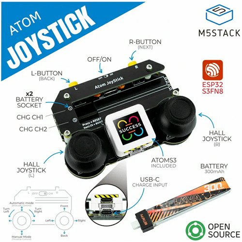 Infographic - M5Stack K137 M5Atom Joystick