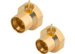 Amphenol / SV Microwave 反向安装通孔射频PCB连接器