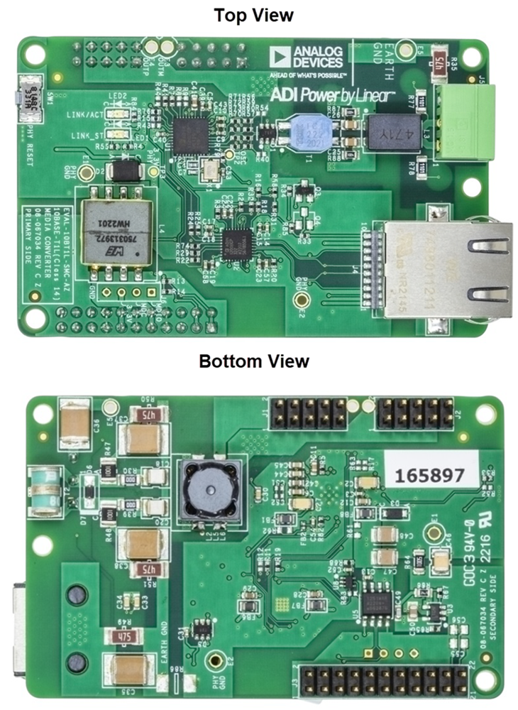 机械图纸 - Analog Devices Inc. EVAL-10BT1L-MCS IEEE 802.3cg SPoE屏蔽