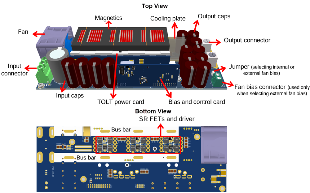 机械图纸 - Infineon Technologies EVAL_5K5W_3PH_LLC_SIC2交错式LLC转换器