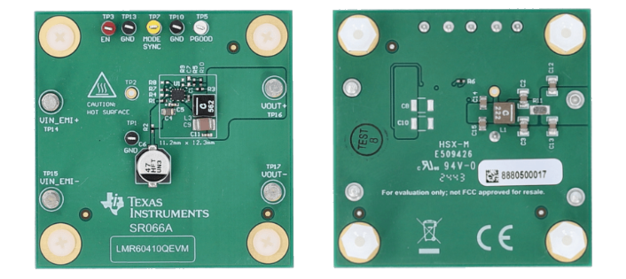 位置电路 - Texas Instruments LMR60410QEVM评估模块