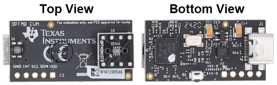 机械图纸 - Texas Instruments OPT4041DTSEVM传感器评估模块 (EVM)