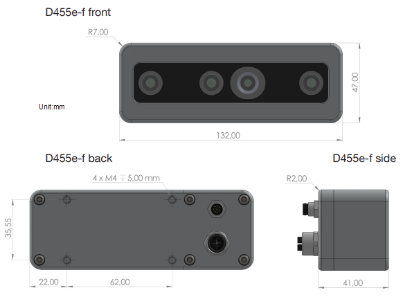 FRAMOS D455e-f Industrial Depth Camera
