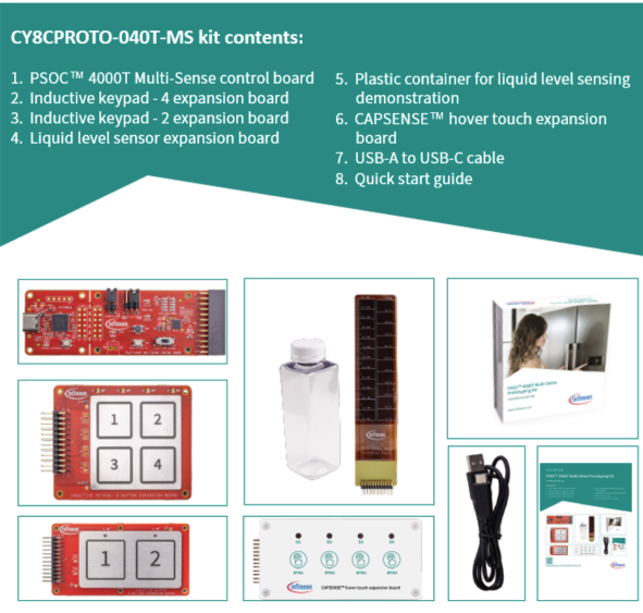 Infineon Technologies CY8CPROTO-040T-MS多传感器原型设计套件