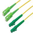 L-Com Dual LC/SC APC to SC APC Fiber Optic Patch Cables