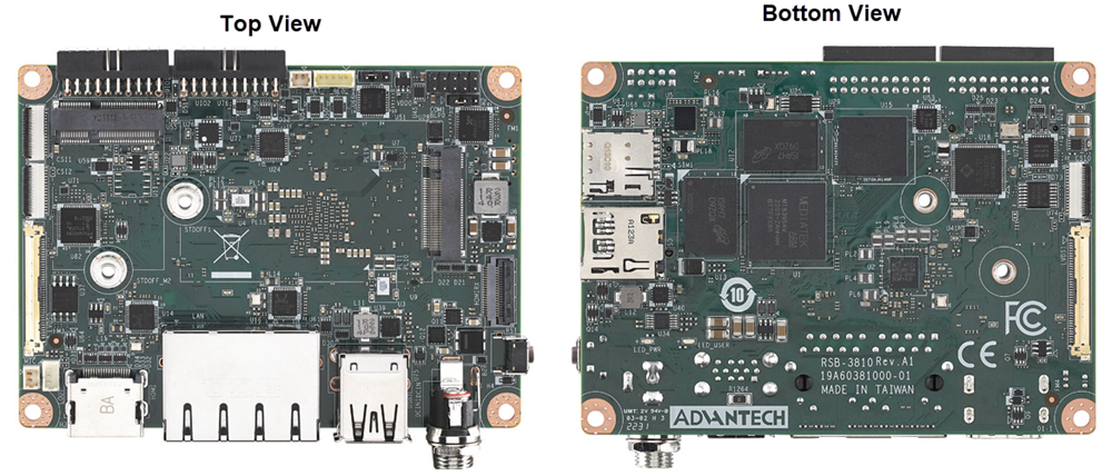Mechanical Drawing - Advantech RSB-3810 Single Board Computer (SBC)