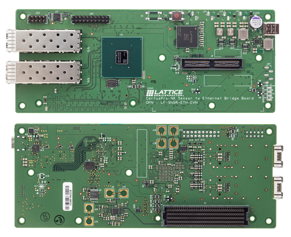 位置电路 - Lattice Semiconductor CertusPro™-NX传感器至以太网Holoscan套件