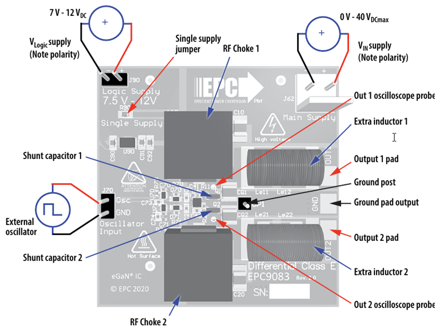 Mechanical Drawing - EPC EPC9083 Class-E Power Amplifier Evaluation Board