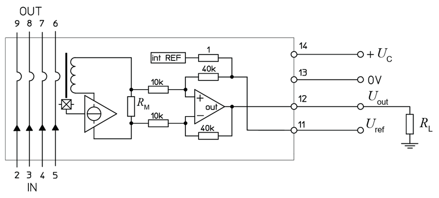 Schematic - LEM LKSR Current Transducers