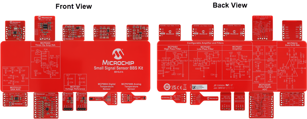 机械图纸 - Microchip Technology BB15L61A小信号传感器BBS套件