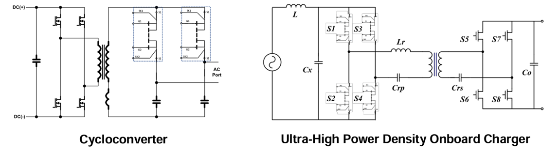 Application Circuit Diagram - Navitas Semiconductor NV6427 Bi-Directional GaNFast™ Power Switches