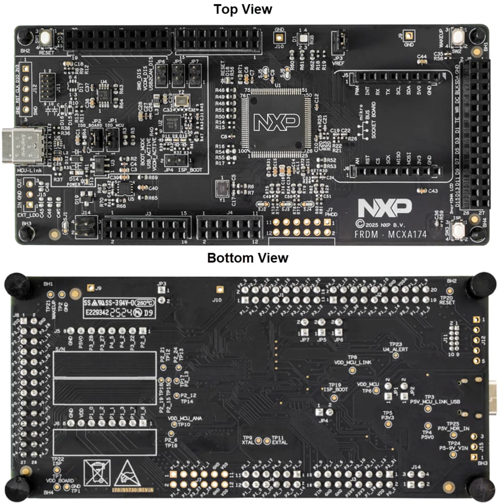机械图纸 - NXP Semiconductors FRDM-MCXA174 MCU开发板