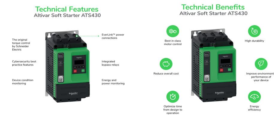 Infographic - Schneider Electric ATS430 Altivar Soft Starters