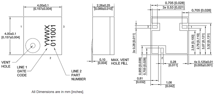 Mechanical Drawing - MACOM MABT-011001 Bias Tee