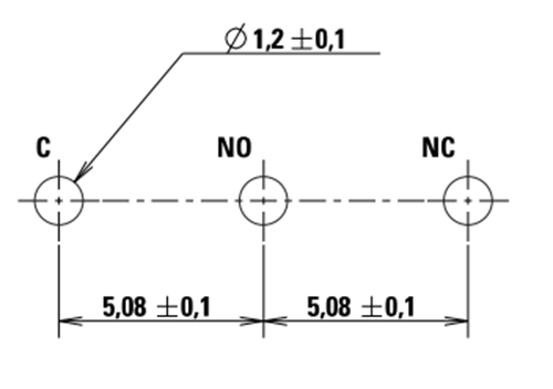 Mechanical Drawing - C&K Switches SUM Ulta-Miniature Snap-Acting Switches