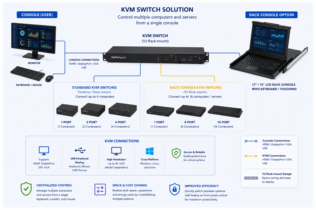 Application Circuit Diagram - StarTech KVM Switches