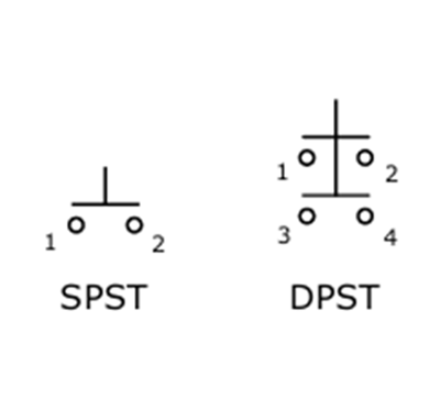 Schematic - E-Switch PBA22 Pushbutton Switches