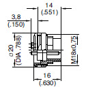 Amphenol-Tuchel C091D Male Receptacles Diagram