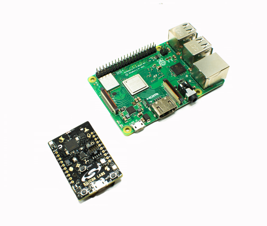 UrsaLeo IoT hardware&mdash;comprising a Thunderboard 2 module and Raspberry Pi 3B+