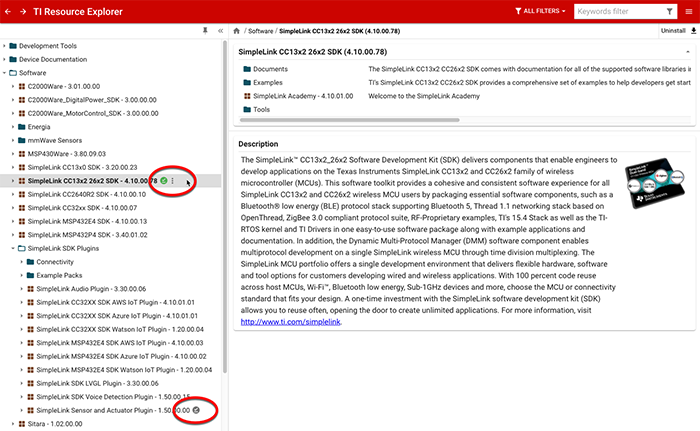 Code Composer Studio with SDKs Installed