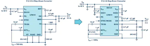 How to make an LT8610 into a Silent Switcher device—the LT8614