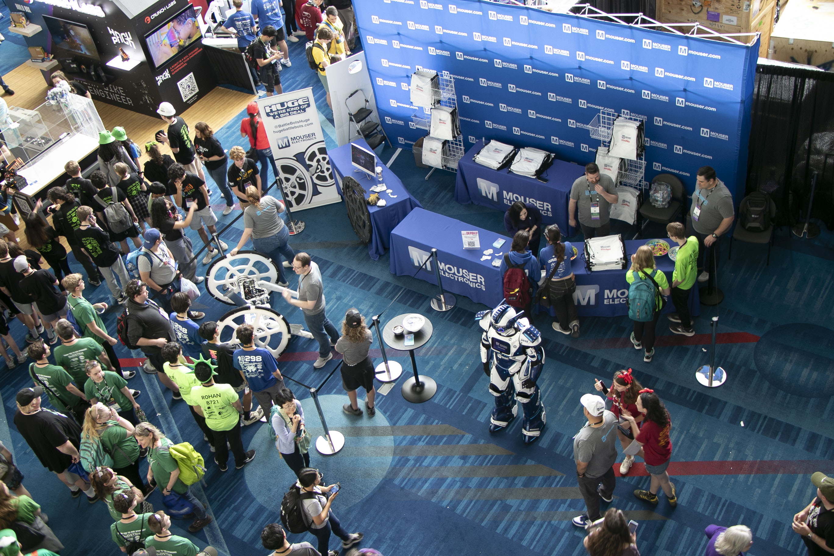 Mouser Electronic's booth at the 2025 First Championship Innovation Faire