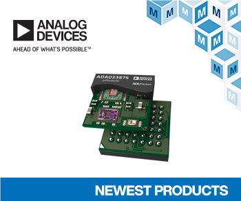 贸泽备货Analog Devices ADAQ23875 16位15 MSPS µModule数据采集解决方案