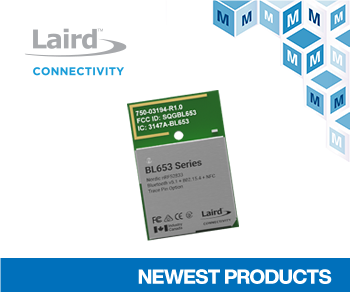 Laird Connectivity BL653系列模块在贸泽开售