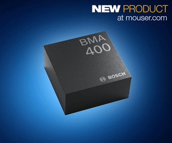 Bosch's BMA400 Triaxial Accelerometers, Now Available from Mouser Electronics, Slash Current Consumption by 10x
