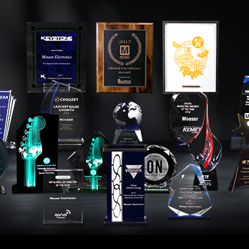 Mouser Electronics Recognized with More Than 25 Top Awards for Excellence from Its Supplier Partners