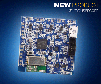Build Drone Flight-Control Designs with STMicroelectronics' FCU Eval Board, Now at Mouser