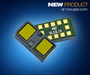 STMicroelectronics VL53L1X ToF接近传感器在贸泽开售  