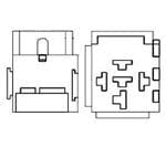 继电器硬件及插座 VCF4-1002